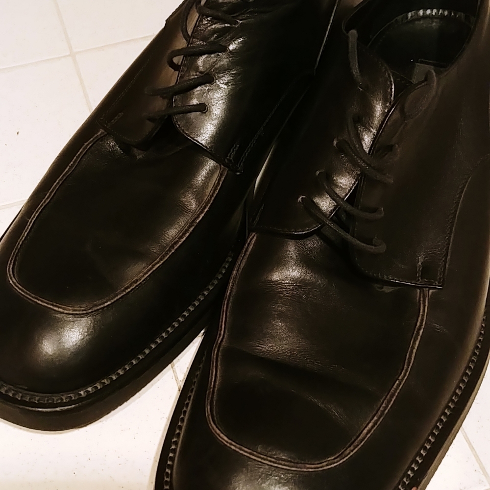 Gordon Rush Mens Black Leather Dress Shoes
